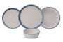 Hermia Roundy - Blue Juego de Cena de Porcelana de 24 Piezas